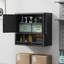 Armoire murale de rangement en métal 29,5 po de largeur - 2 portes, facile à installer-1042427454