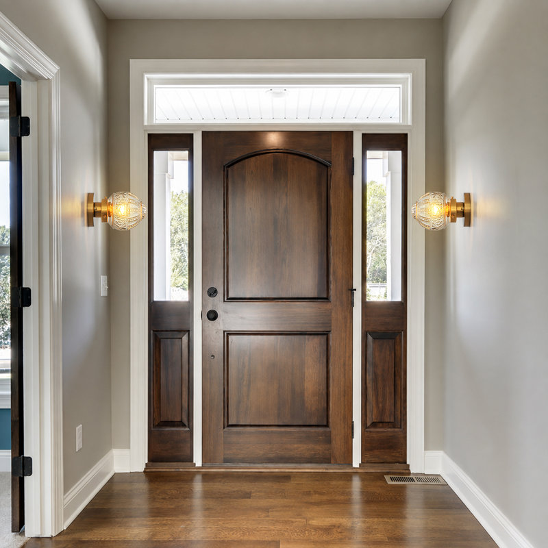 Glass Wall Sconce for Hallway
