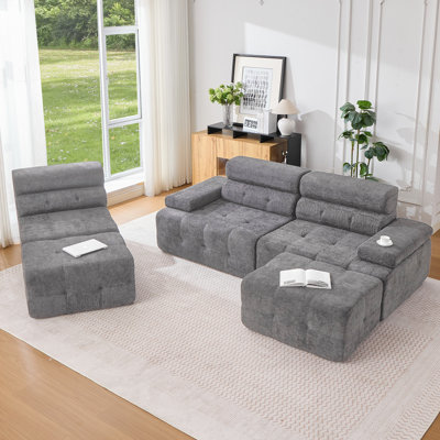 5-Piece Compression Modular Living Room Set