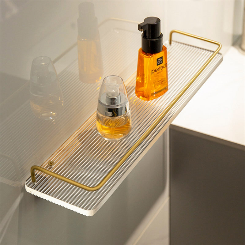 No-Drill Acrylic Over-The-Toilet Shelf, 2.92" H x 19.68" W x 3.93" D