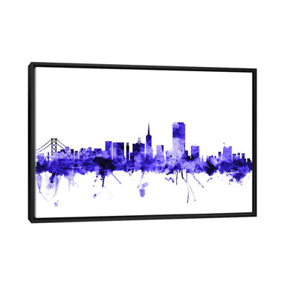 «San Francisco, California Skyline I» par Michael Tompsett, impression