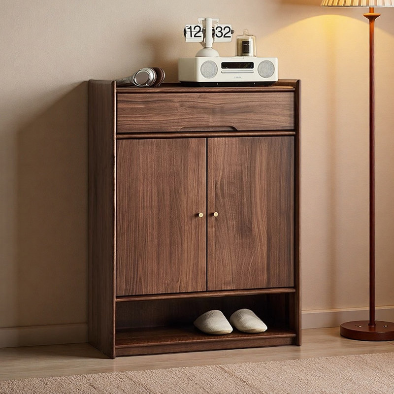 High quality solid wood storage shoe cabinet