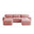 Fausse fourrure / tissu rose est en rupture de stock