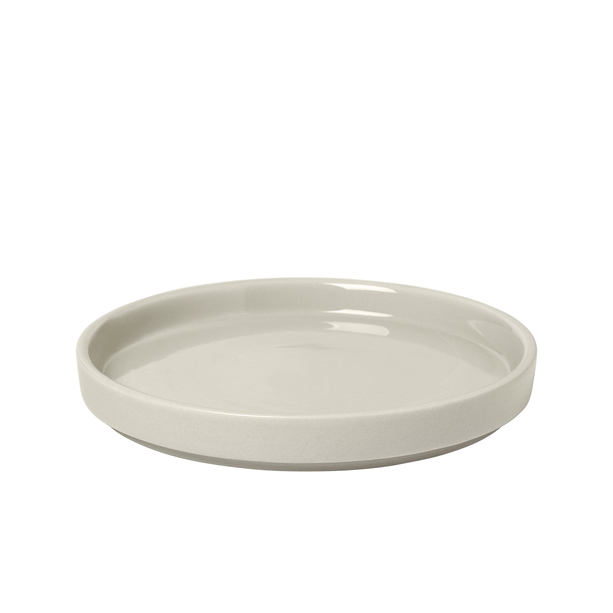 PILAR Stoneware 5.51" Bread and Butter Plate, Moonbeam/Cream