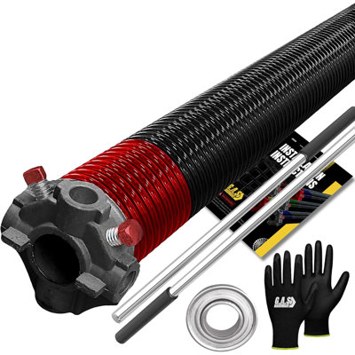 Garage Door Torsion Springs, w/ 1" Bearing, Gloves and Bars (225 x 2 x 25)