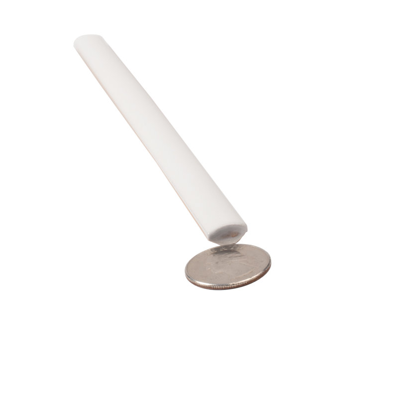 Silken Glossy White Ceramic Pencil Tile Trim 7.9'' x 0.5''