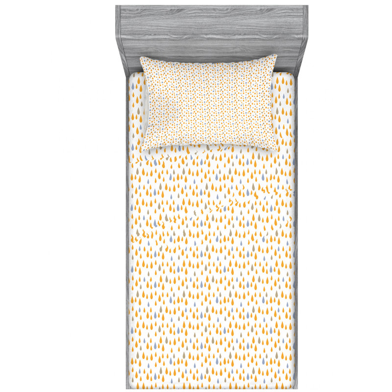 Microfiber Paisley Sheet Set, Twin XL Sheet Set with Fitted Sheet