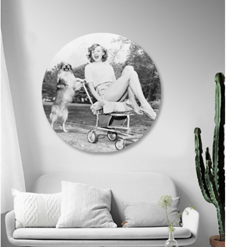50's Getting Around Print, 24" H x 24" W x 2.5" D