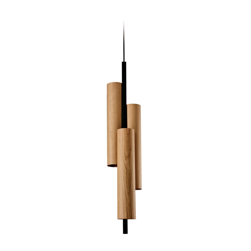Black Note 3 - Light LED Pendant, Ivory White, Matte Black