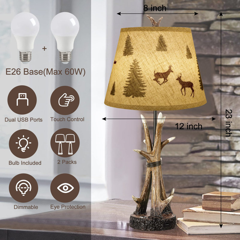 Crantor Resin USB Table Lamp