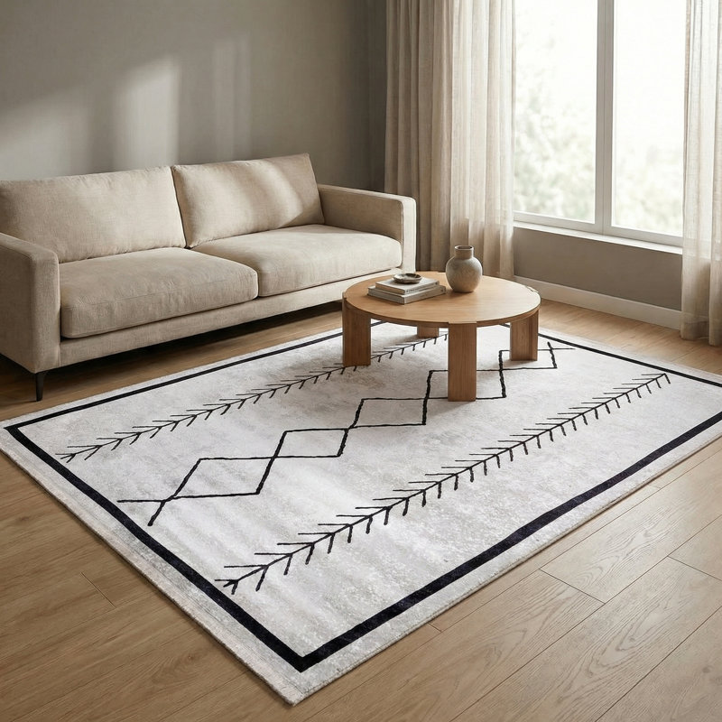 Tapis marocain Thambiah, Rectangle 6 pi 7 po x 9 pi 11 po