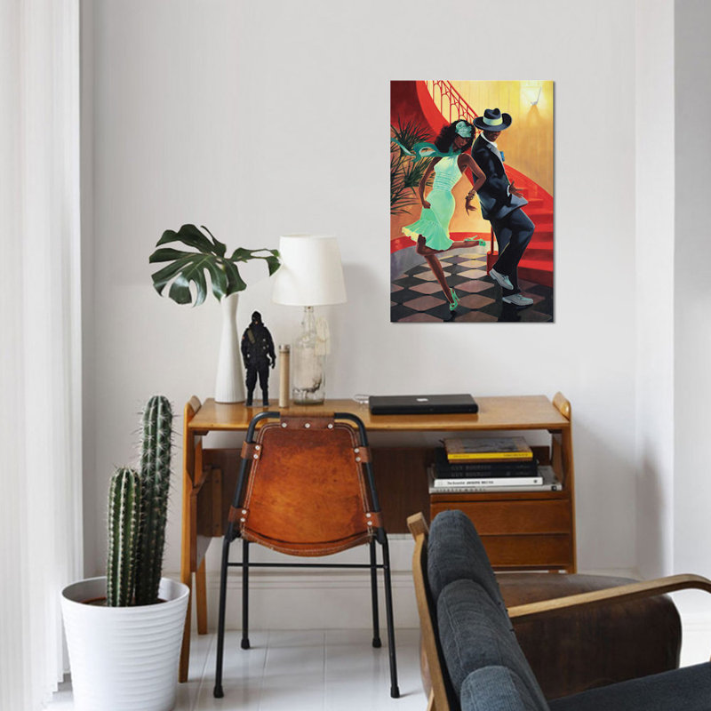«Night Out IV», reproduction d'impression sur toile, H 40 po x l 26 po x P 1,5 po, Toile tendue, Pas de tapis