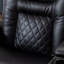 Fauteuil inclinable électrique en simili cuir de 36,22 po avec chargement USB -87708911