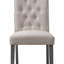 Ensemble de deux chaises d'appoint confortables et élégantes en lin pour détendre et améliorer votre espace de vie