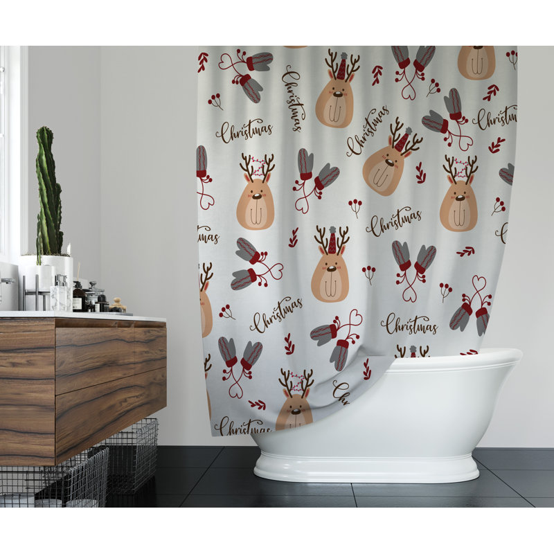 Blumer Shower Curtain, 70" H x 71" W