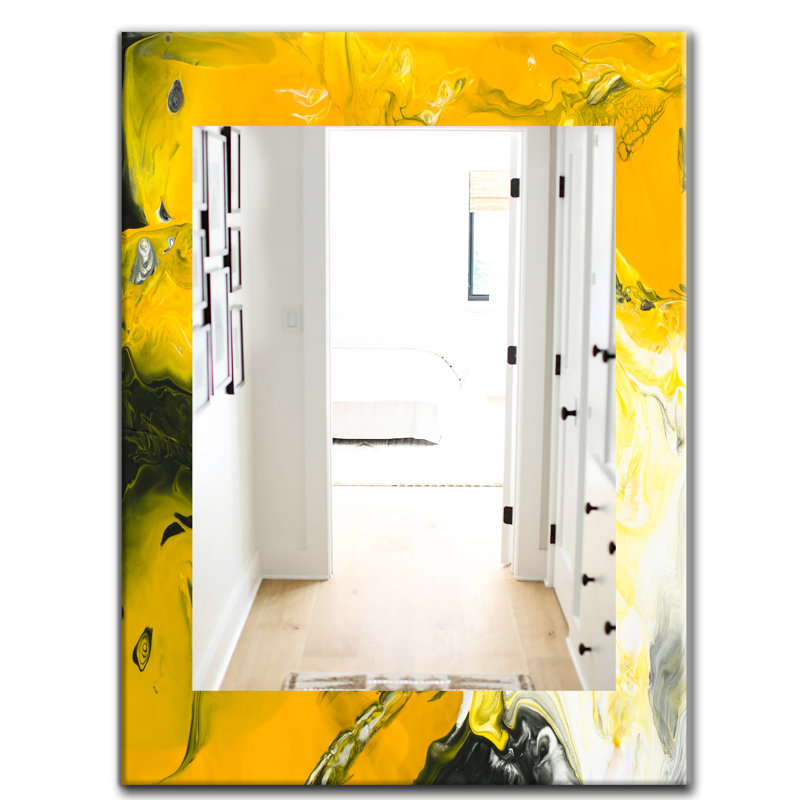 Miroir mural marbré 2, H 39,4 po x l 29,5 po