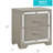 Elegant Silver Champagne Nightstand