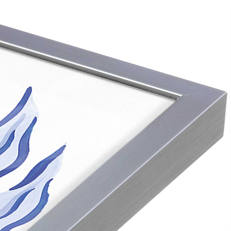 «Blue Reverie II» par Laura Marshall, reproduction d'art sur toile, Argent, H 16 po x l 12 po