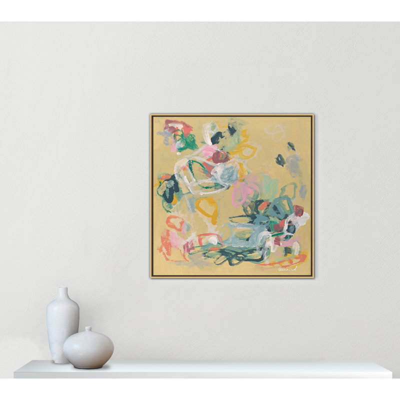 Living In Colors Square Version Print by Marisol Evora, Natural, 37.5" H x 37.5" W