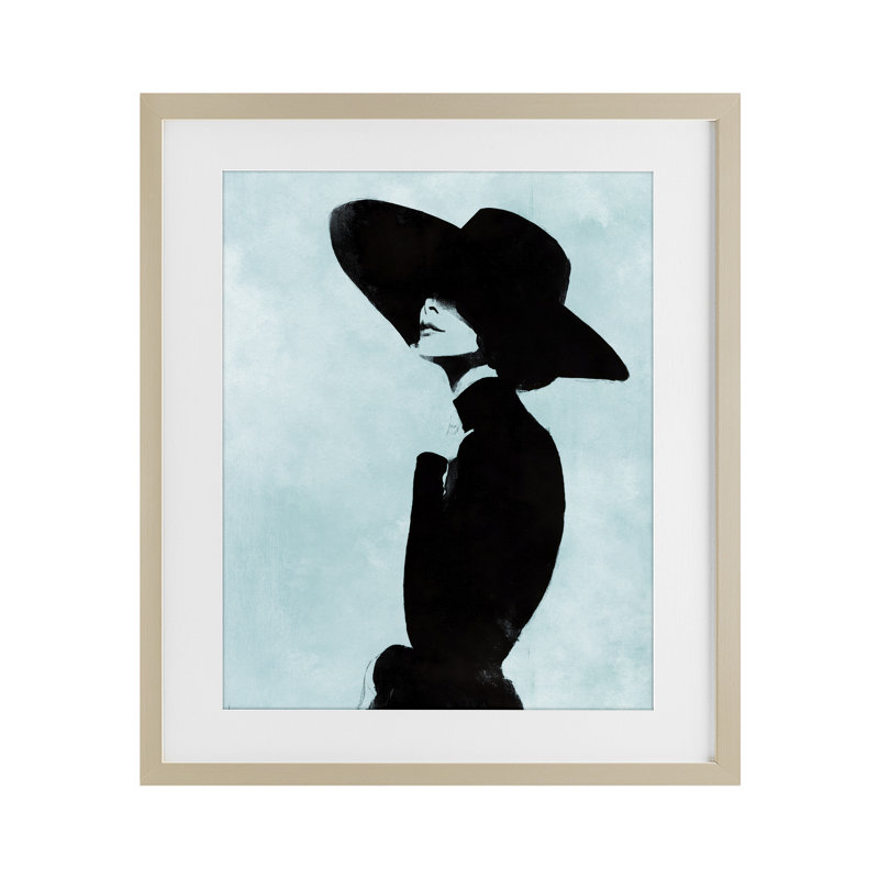 Eclipse en noir, reproduction encadrée sous verre, conception de Svetlana Aleynikova, H 21 po x l 17 po