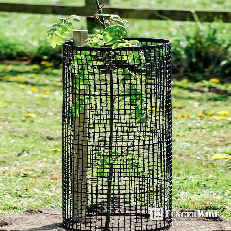 Fencer Wire 3ft.x15ft. Recyclable Black Plastic Poultry Netting with Mesh Size 0.4” x 0.4"