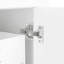 Ensemble de meuble-lavabo simple 30,01 po avec plateau en bois massif Rahjae-1098744327