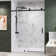 Kw03 60 In. W X 76 In. H Single Sliding Frameless Shower Door With 3/8 In. Clear Glass