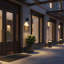 UltraBeam Black 20 Watt Large Exterior Wall Downlight - IP65 rated 