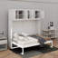 Grand lit escamotable avec armoires supérieures-992305069