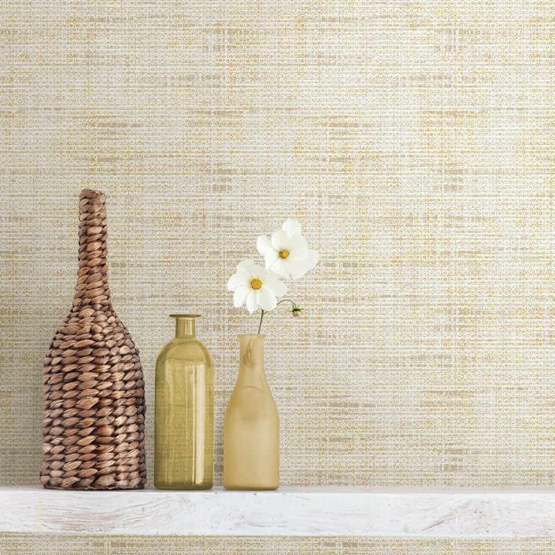 Rouleau de papier peint texturé L 33 pi x l 21 po, Châtaignier