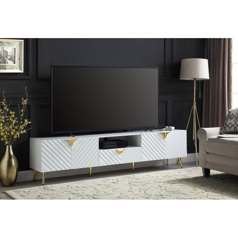 Meuble télé Gaines, Blanc