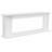 70" White Fireplace Mantel Surround With Open Display Shelf, Freestanding Decorative Mantel Console
