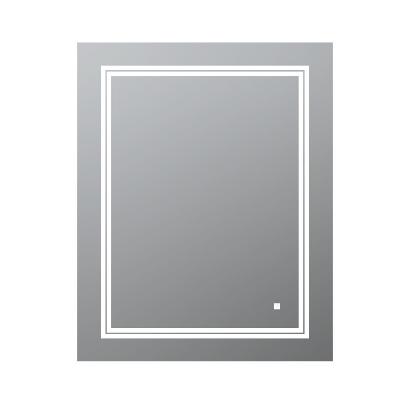 Soho  24" x 30" x 1" LED Mirror with Defogger and Dimmable, Backlit + Front Lit, 30" x 24"