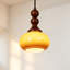 Luminaire suspendu caramel 1 lumière Mid-Century moderne, ampoule E26 chaude incluse
