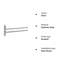 Seles 1 Wall Towel Rack