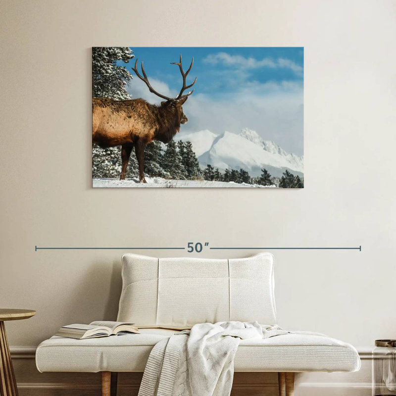 Brampt Elk Winter Journey, 26" H x 39" W