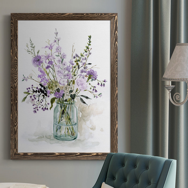 «Everhart Purple Passion II», reproduction d'art sur toile simple, Noyer, H 43,5 po x l 31,5 po x P 1 po