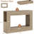 47" Farmhouse Wood Console Table With Drawer And Storage Shelves For Entryway-1592482724