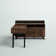 Kauan Helsy L-Shaped Desk with Power Bar and Removable Hutch Natural Walnut