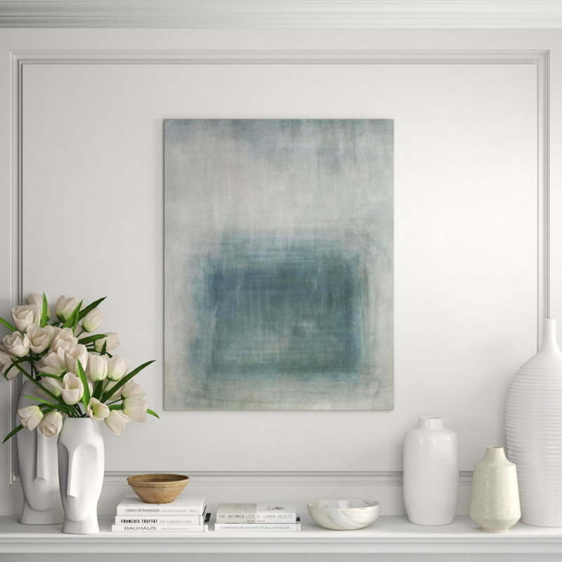Subtle Appearance III Painting by Sofia Fox, 38" H x 30" W x 1.5" D, Glass Coat