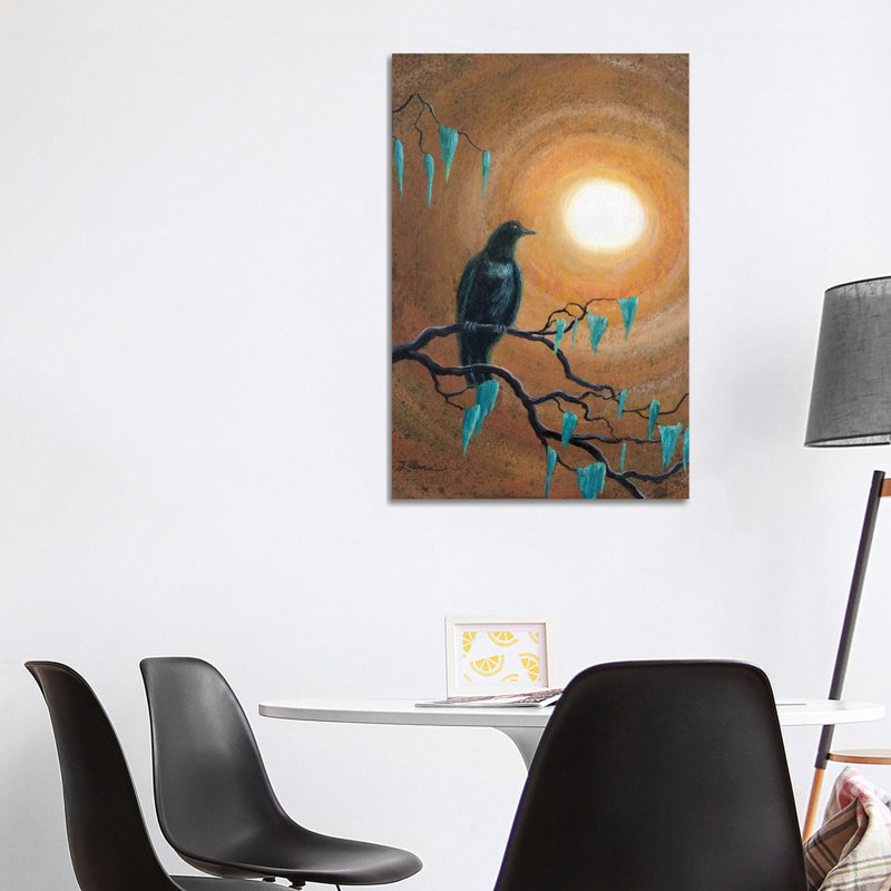 Raven In Dark Autumn by Laura Iverson - Wrapped Canvas Print, 101.6 cm H x 66.04 cm W x 3.175 cm D