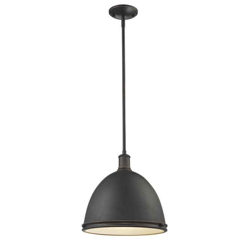 Luminaire suspendu 1 lumière Marquise, H 61,5 po x l 13 po x P 13 po, Nickel brossé