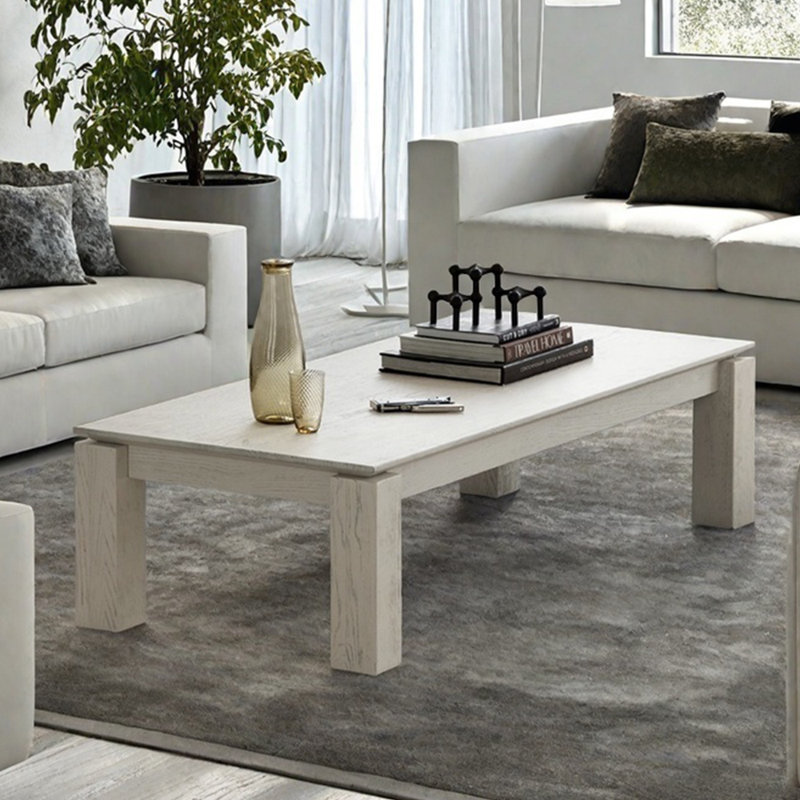 Simple design sense solid wood coffee table