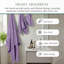 Ensemble de serviettes de bain 100% coton 100% coton zéro torsion Robbs Home Weavers 500GSM, 16 po x 24 po (8) (8 serviettes à main), mauve-130204317-130204326