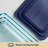 Pyrex Simply Store 6-Piece Rectangular Glass Storage Set with Blue Lids (3 Containers with 3 Lids)