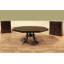 Large Dark Transitional Expandable Dining & Gaming Table With Perimeter Leaves and Leaf Storage Cabinets
