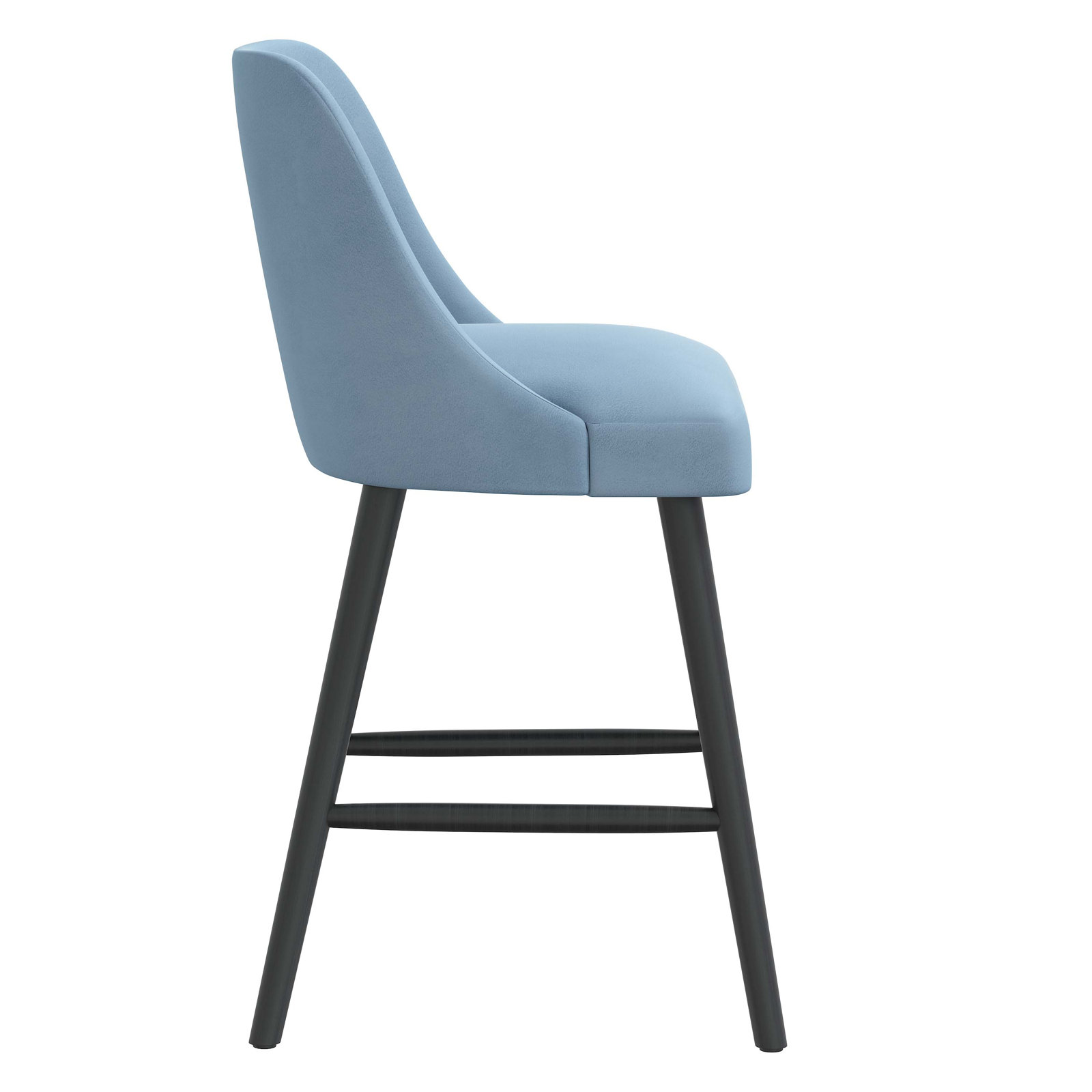 Gallie Bar Stool, Counter Stool (25" Seat Height), Teal