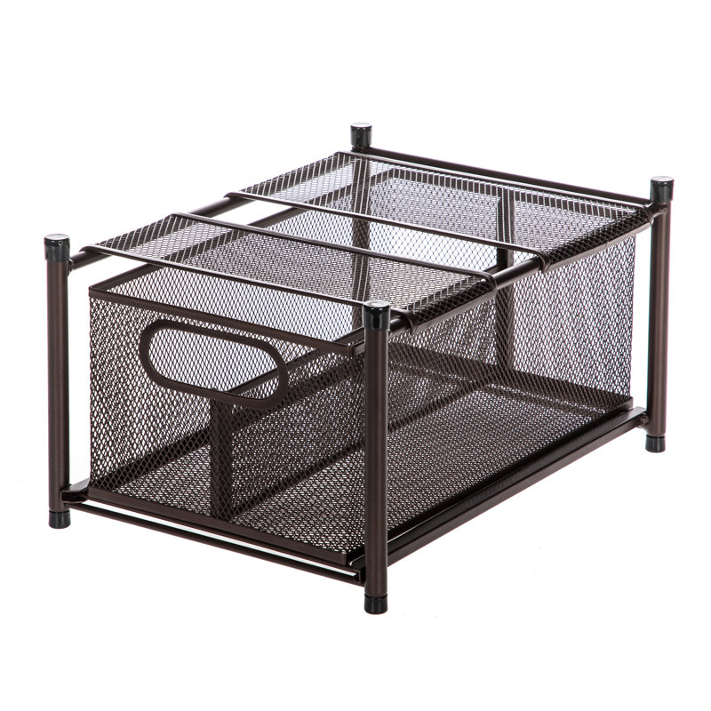 Skillern Steel Cabinet Shelving Rack, Oil-Rubbed Bronze