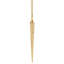 Icicle Diamante 6.5'' Handmade Geometric Metal Holiday Shaped Ornament-46478623