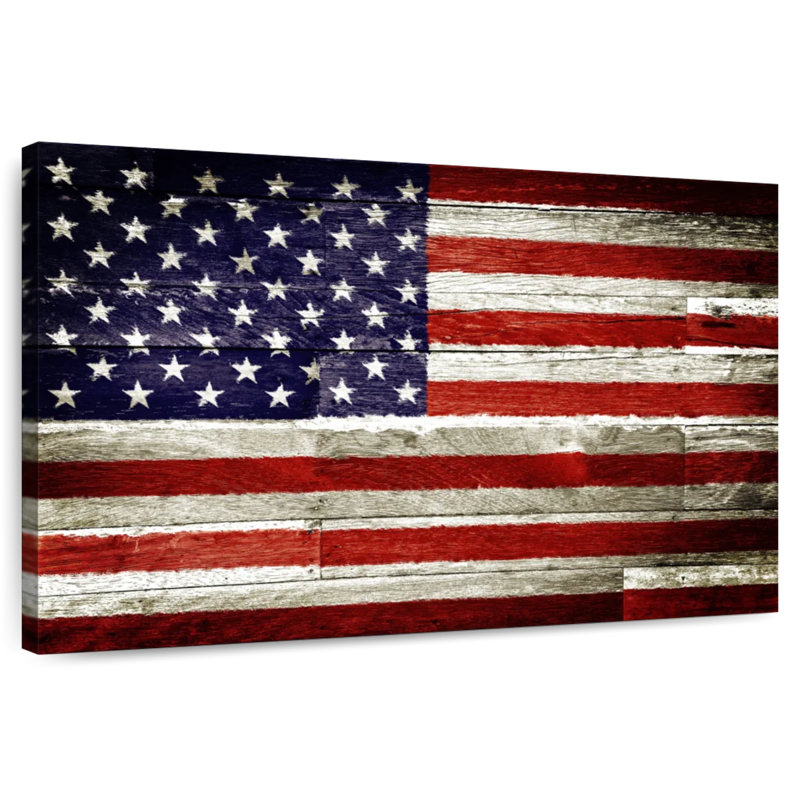 Drapeau américain Borges rustique, H 16 po x l 24 po
